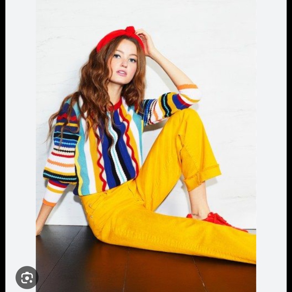 Alice + Olivia wool striped sweater